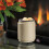 Flip Dish Wax Warmer - Natural Linen 1