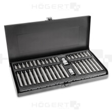 3/8 and 1/2 Hex Torx Spline Bit Set of 40 pcs - HT1S404 of Hogert