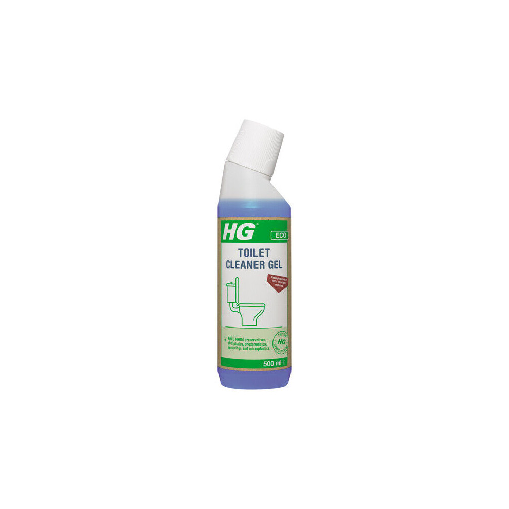 HG Eco Toilet Bowl Cleaner Gel 500ml Removes Dirt and Limescale