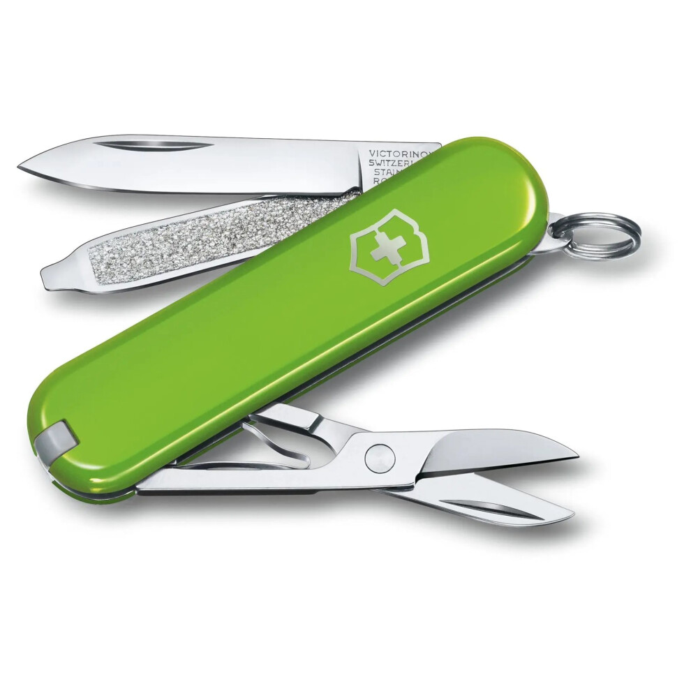 (smashed avocado) Victorinox CLASSIC SD swiss army knife - original keyring size pocket knife