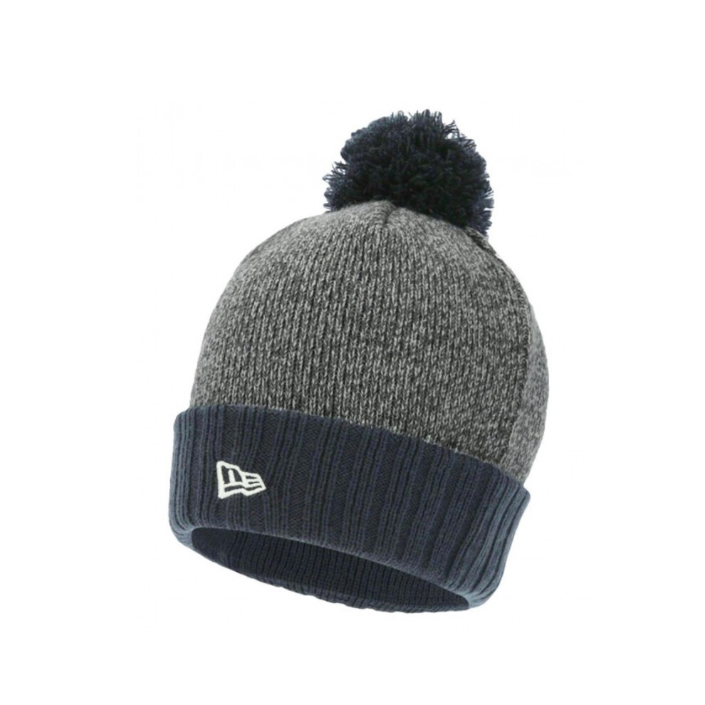 New Era Knitted Bobble Hat -  - Grey/Navy