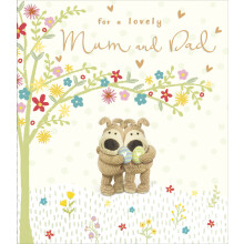 Boofle Lovely Mum & Dad Egg-citing Parents Easter Card Cute Greeting Card