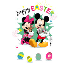 Disney Mickey Mouse & Minnie Hoppy Friend Easter Card Contemporary Greeting Card