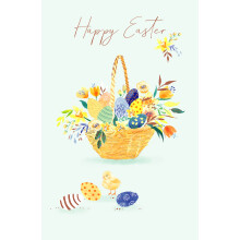 Happy Easter Egg-citing Surprises Easter Card Contemporary Greeting Card