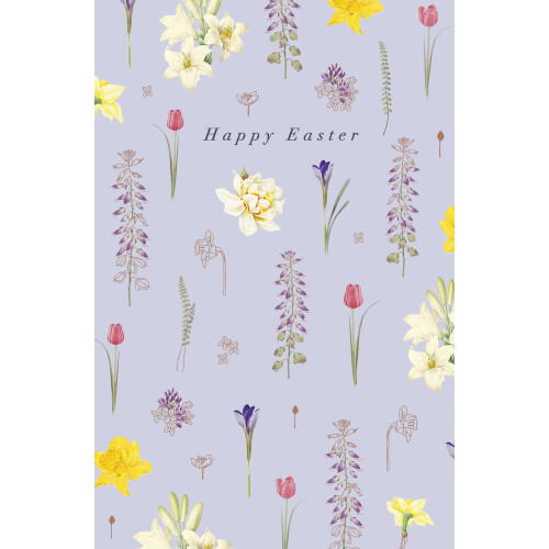 RHS Happy Easter Egg-citing Blossoms Easter Card Artistic Greeting Card