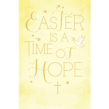Time Of Hope Peace & Happiness Easter Card Traditional Greeting Card
