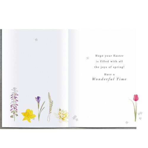RHS Happy Easter Egg-citing Blossoms Easter Card Artistic Greeting Card 2