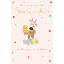 Boofle Very Special Granddaughter Hoppin' Fun Easter Card Cute Greeting Card