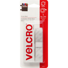VELCRO(R) Brand Sticky Back Tape .75"X18"-White 90079