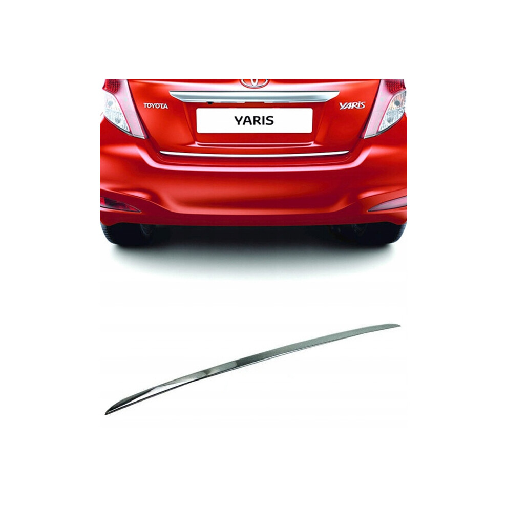 Toyota Yaris Iii - Chrome Trunk Trim - Tailgate Accent - Premium Car Rear Detail - Shine Enhancer 4101153414730