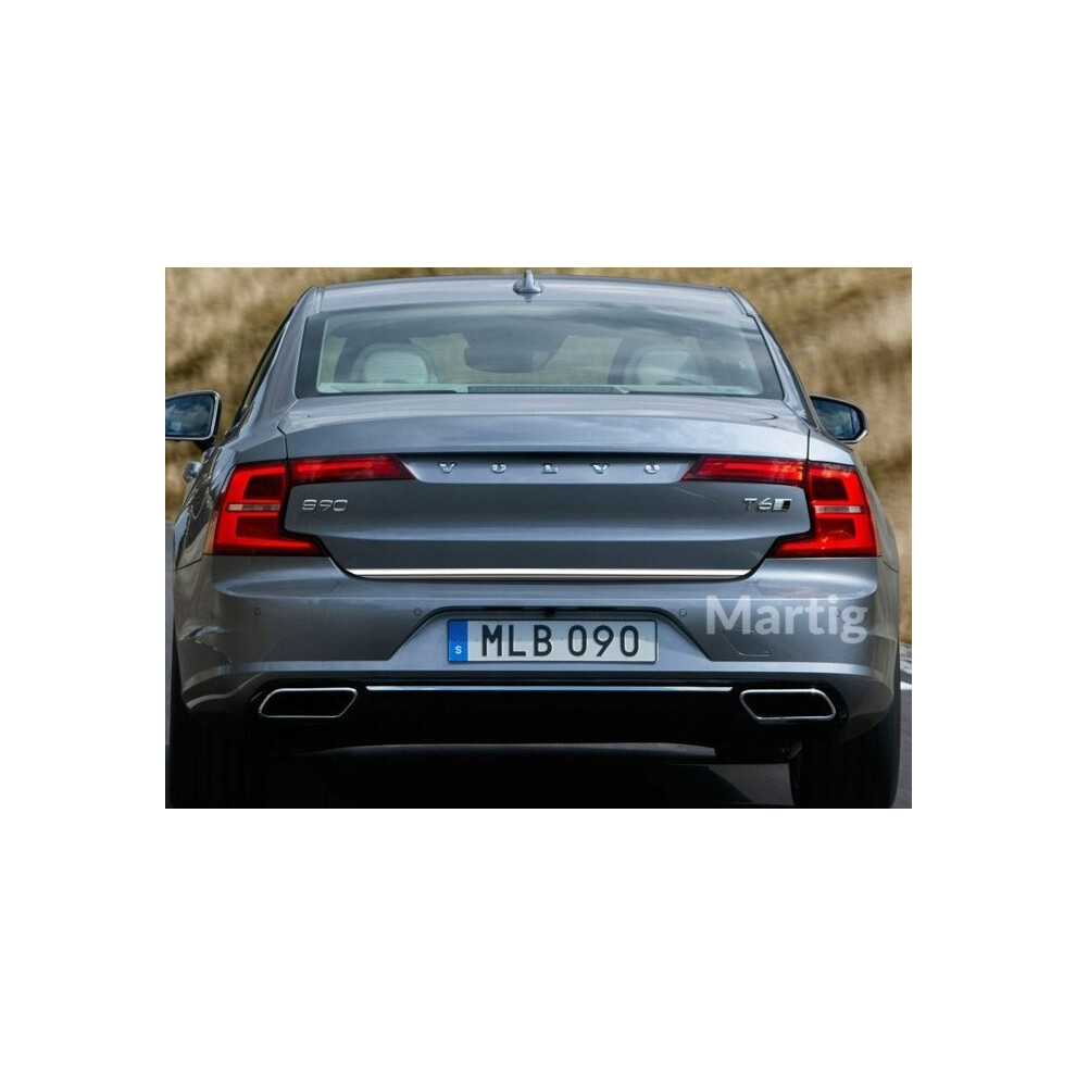 Volvo S60 2016+ Chrome Trunk Trim - Tailgate Accent - Premium Car Rear Detail - Shine Enhancer 4107030211331