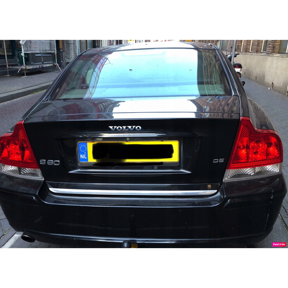 Volvo S60 I - Chrome Trunk Trim - Tailgate Accent - Premium Car Rear Detail - Shine Enhancer Tuning 4110525514176
