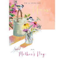 To A Special Nan Tweet-Tastic Garden Traditional Mother's Day Greeting Card