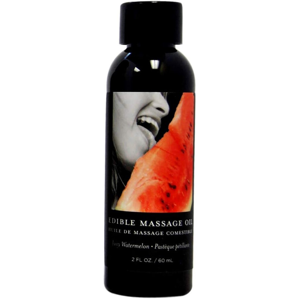 Watermelon Flavored Edible Massage Oil with Vitamin E D and A 60 ML