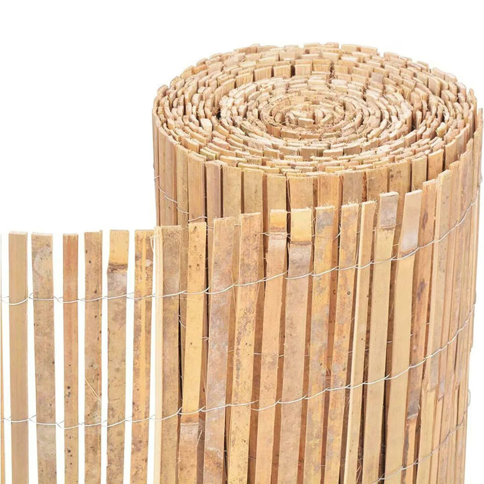 Natural Bamboo Slat Fencing Privacy Screening Rolls, Garden Trellis Fence Panels