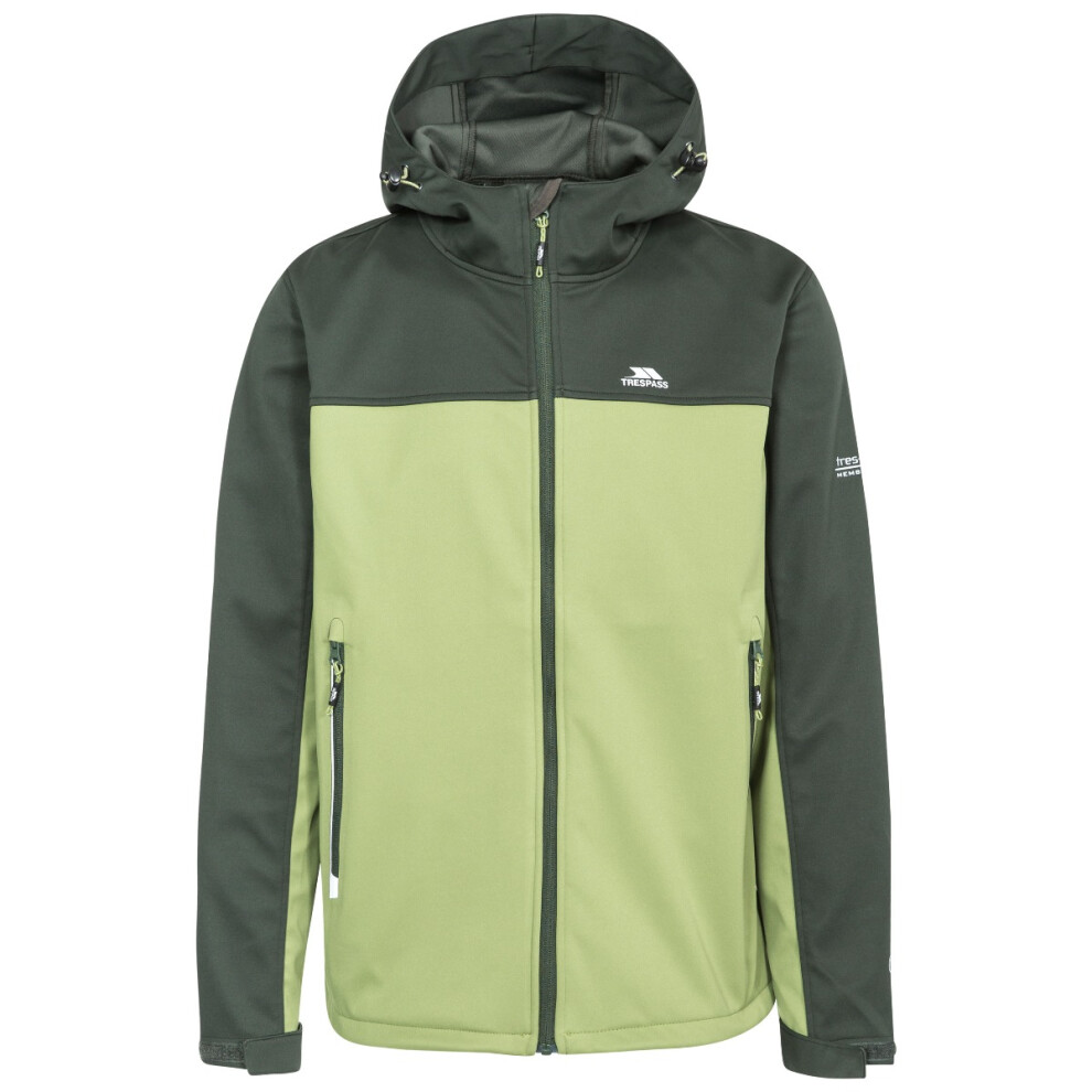 (XXS, Olive) Trespass Mens Softshell Jacket Palin