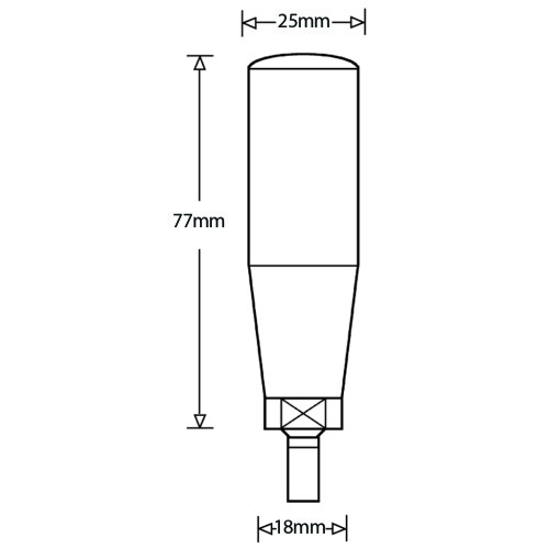 Drehbarer Griff mit festem M8x15-Gewinde 1