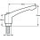 Maniglia di serraggio M10x20 Maschio Zinco pressofuso 2