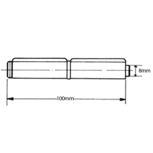 Scharnier 100mm Stahl-Fallprofil schweißbar abnehmbarer Stift 1