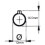 Hinge 80mm Steel drop profile weldable removable pin 3