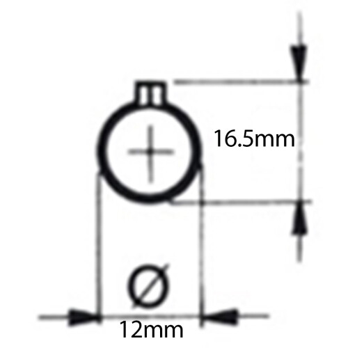 Hinge 80mm Steel drop profile weldable removable pin 2