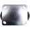 Parnells 300x4 260mm rodízios pneumáticos de 10 polegadas em aço com centro fixo insuflado (Conjunto de 2) 5