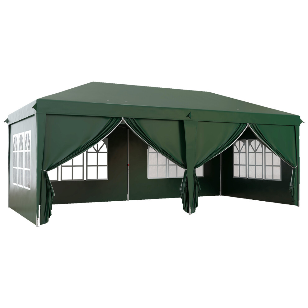 3 X 6m Garden Heavy Duty Gazebo Marquee Party Tent Canopy With Bag