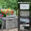 Outsunny Outsunny Fire Pit Table with 50,000 BTU Burner, Cover, Glass Screen, Grey 6