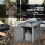 Outsunny Outsunny Fire Pit Table with 50,000 BTU Burner, Cover, Glass Screen, Grey 4