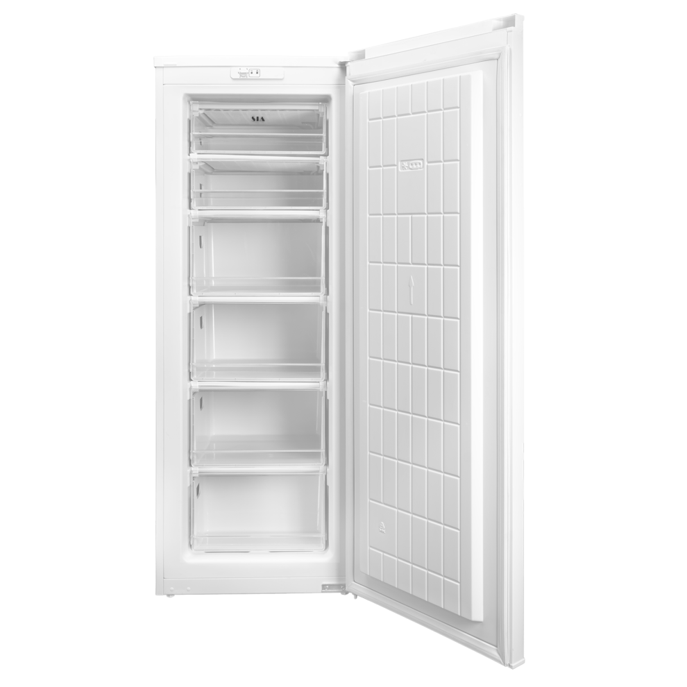 SIA 160 Litre White Freestanding Upright Freezer 6 Drawers SFZ144WH