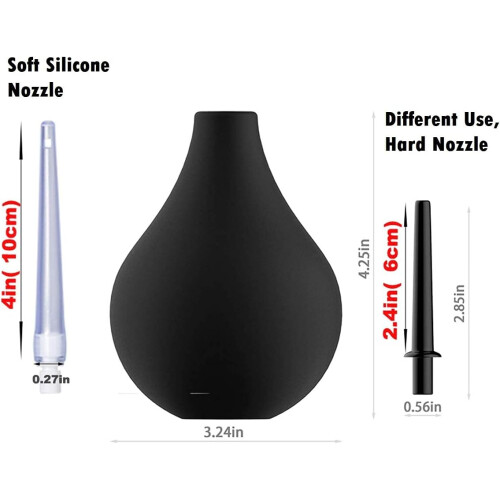 Silicone Medical Enema Bulb Set 220Ml 2