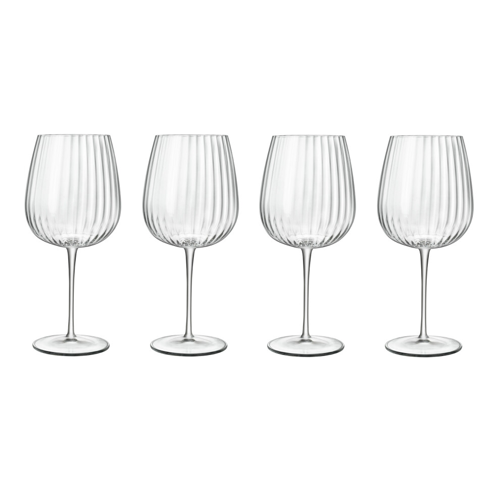 Optica Burgundy / Gin Glasses - Dishwasher Safe, 750 Ml Pack Of 4