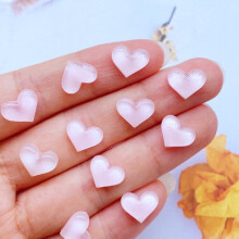 10pcs of Mini Cardioid Series Resin Cabochons Perfect for Jewelry Making & Hairwear Accessories