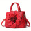 Elegant Flower Decor Tote Bag, Fashion Top Handle Satchel, Women's Casual Handbag, Shoulder Bag & Purse 9