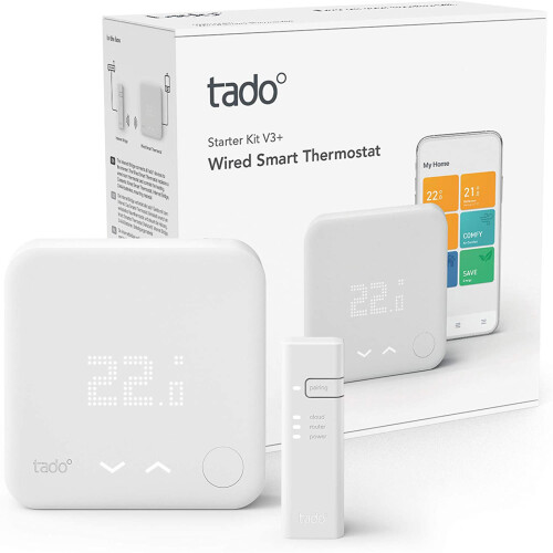 Tado Thermostat Starter Kit V3+ Wired Smart Intelligent Heating Control