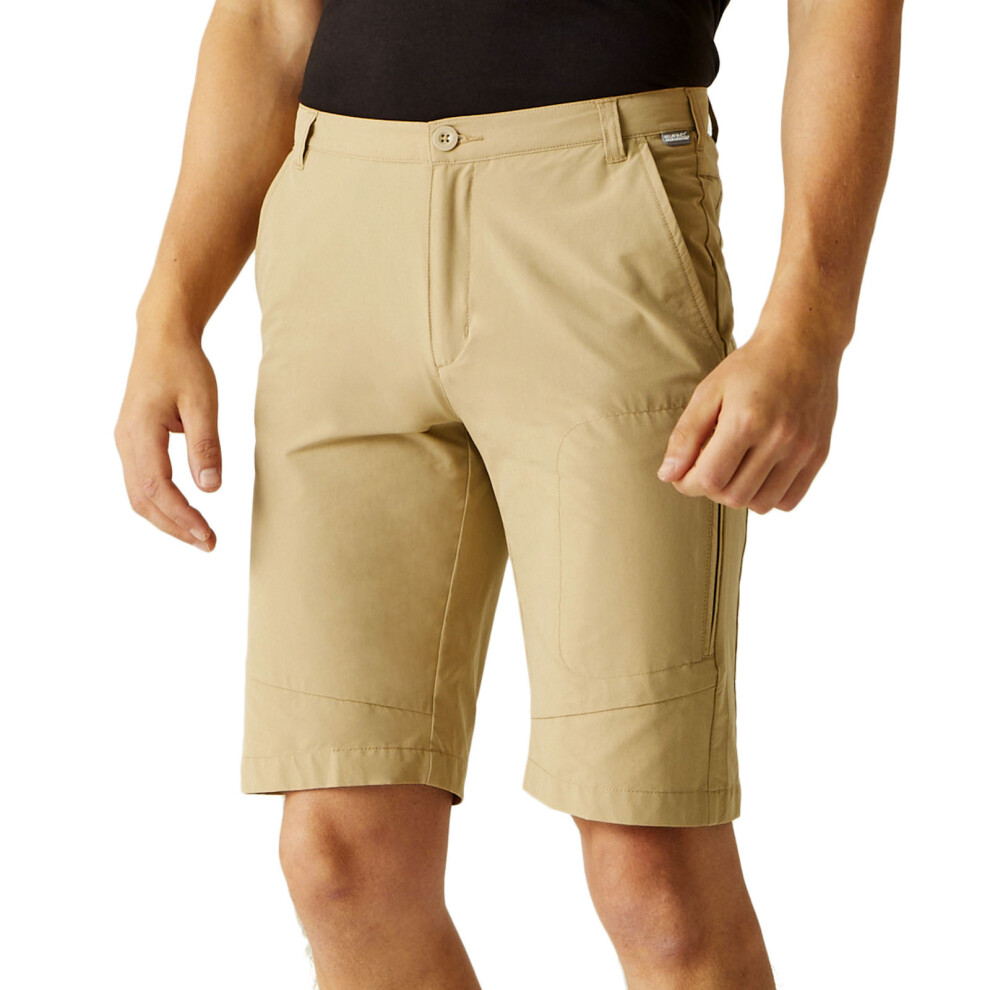 Regatta Men's Water-repellent Highton Long Walking Shorts Oat, Size: 30"