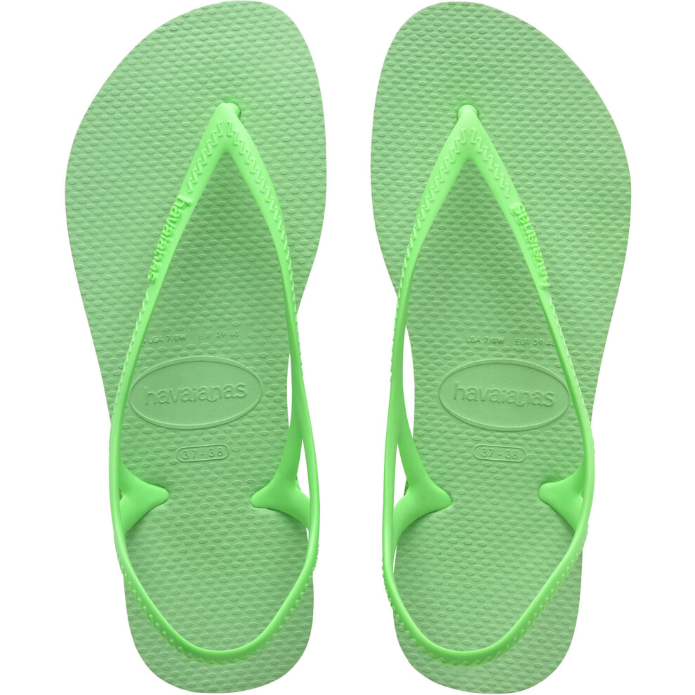 (5 UK, Green Garden) Havaianas Womens Sunny II Classic Strappy Flip Flops Sandals