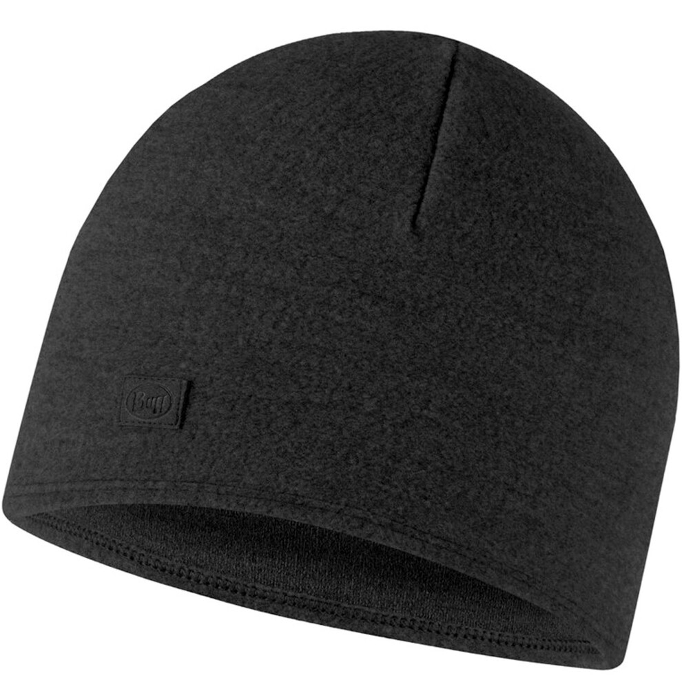 Buff (One Size, ) Adults Merino Fleece Thermal Soft Fleece Beanie Hat Black