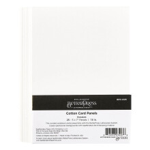 Spellbinders BetterPress Letterpress A7 Cotton Card Panels-Porcelain 25/Sheets BPC005