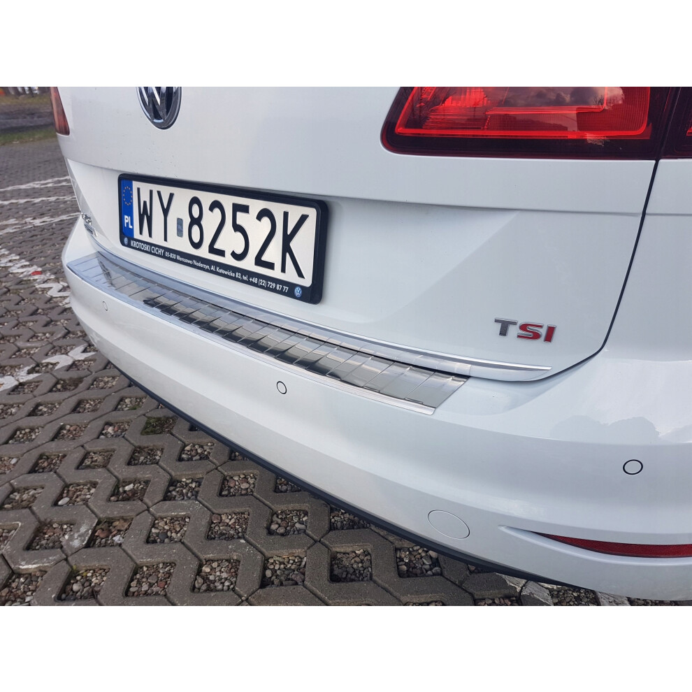 Vw Golf Sportsvan - Chrome Trunk Trim - Tailgate Accent - Premium Car Rear Detail - Shine Enhancer 4112830284362