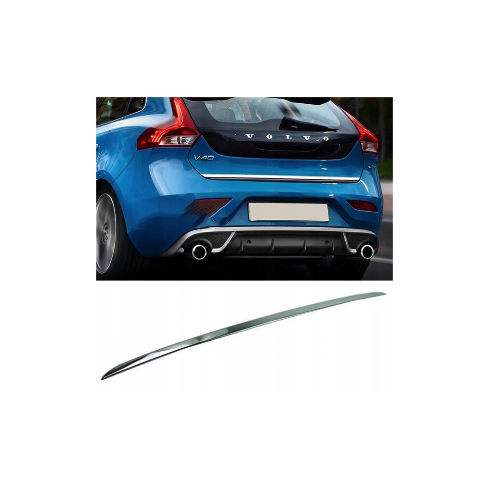 VOLVO V40 II - Chrome Trunk Trim - Tailgate Accent - Premium Car Rear Detail - Shine Enhancer