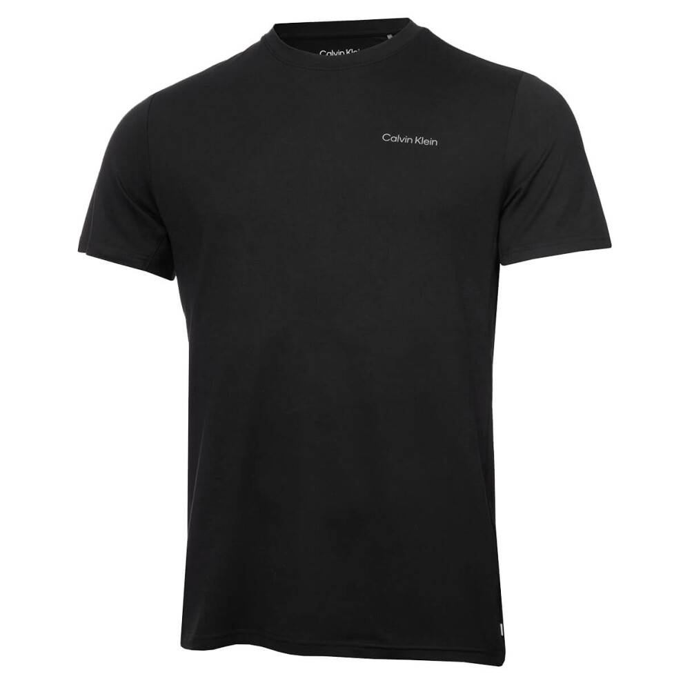 (M, Black) Calvin Klein Mens Newport Moisture Wicking Breathable Lightweight T-Shirt