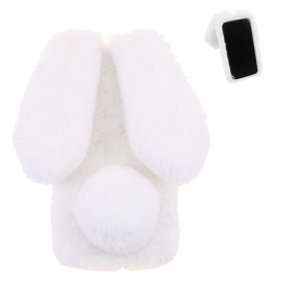 (White) Case For Sony Xz2 Premium Plush Phone Case Autumn And Winter Cute Plush Rabbit Ears White 764499975750