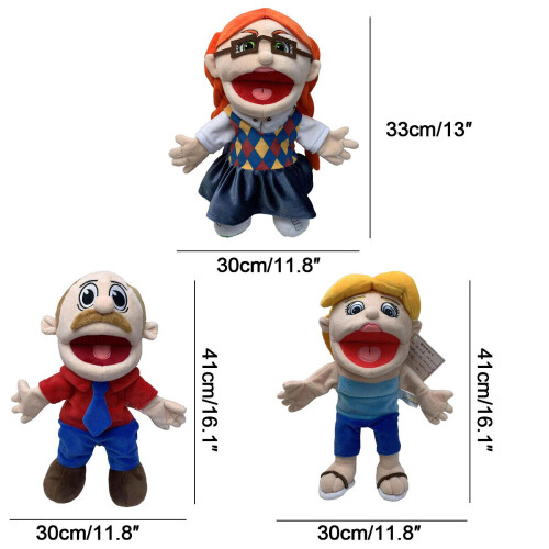 41cm Jeffy dad mum Puppet Hat Hand Jeffy Plush Cosplay Toy Doll Gift Distinctly