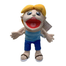 (C) 41cm Jeffy dad mum Puppet Hat Hand Jeffy Plush Cosplay Toy Doll Gift Distinctly