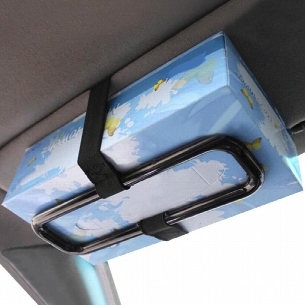 Car Tissue Holder Tissue Box Fixing Strap Universal Car Paper Towel Napkin Box Holder Car Sun Visor Tissue Box Holder Car Mount 885682445888