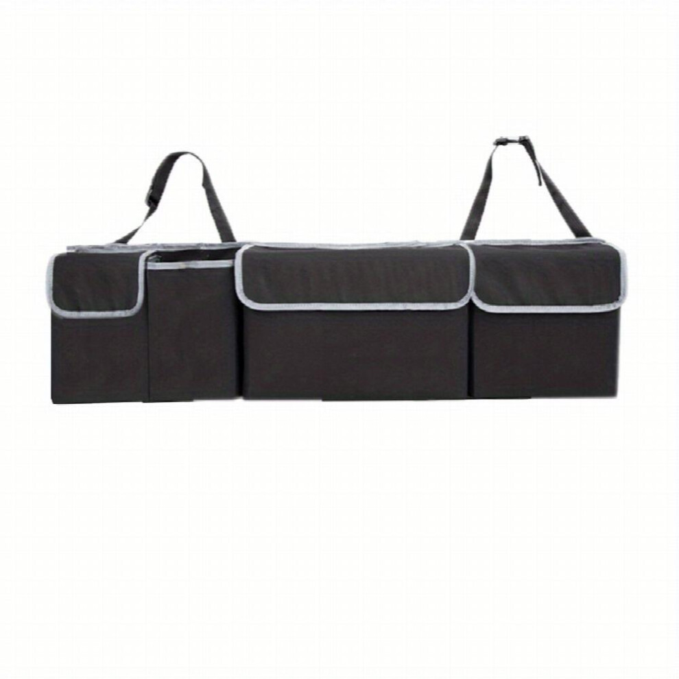 Car Trunk Organizer Adjustable Backseat Storage Bag Net High Capacity Use Oxford Automobile Seat Back Organizers Universal 885682446137