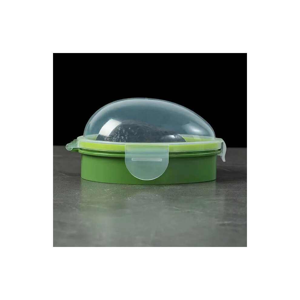 (green) Kitchen Food Storage Box Avocado Space Saving Container Vegetable Organizer Reusable Plastic Fruit Containers Vegetable Crisper