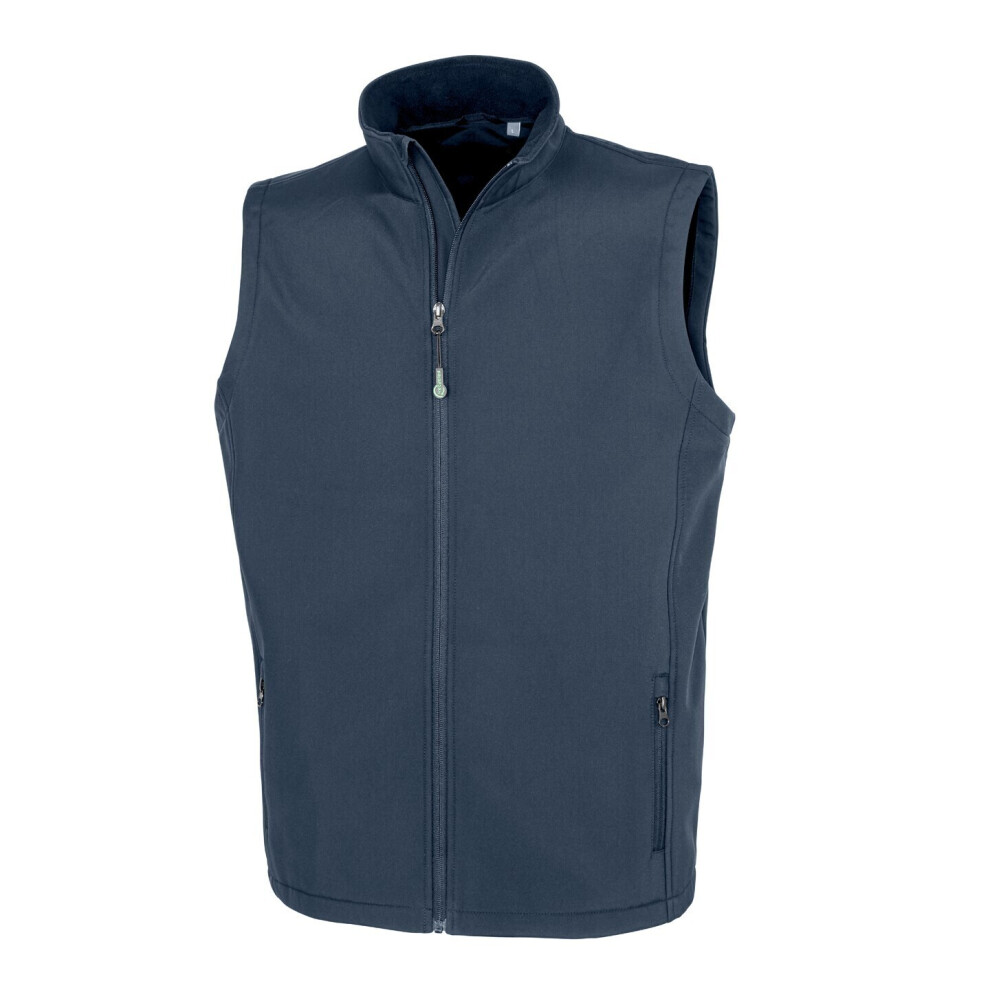 (L, Navy) Result Genuine Recycled Mens Printable Body Warmer