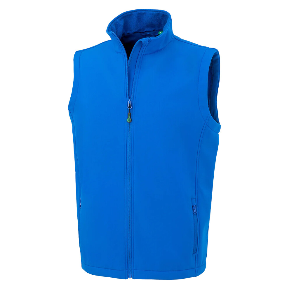 (L, Royal Blue) Result Genuine Recycled Mens Printable Body Warmer